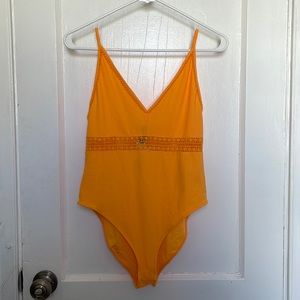 Orange Detail Bodysuit